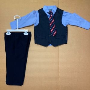 1 Dress Shirt with tie with vest and dress pants
